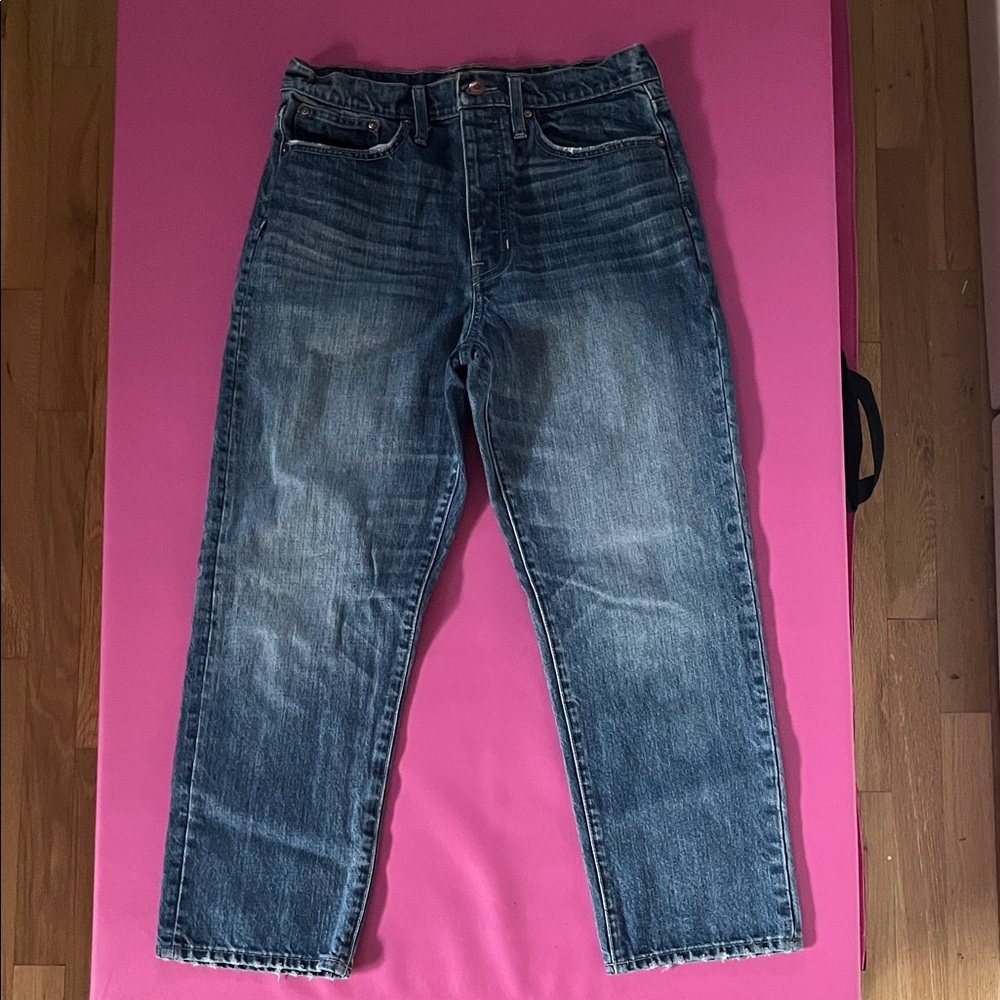 Point Sur Women's Boyfriend Jeans in Classic Blue